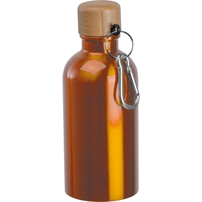 
                                                Stainless steel drinking bottle with carabiner, 400ml
                                                