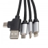 4-in-1 cable with elighted logo in a wooden casing