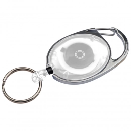Retractable keyring with carabiner