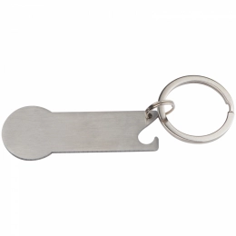 Keyring with shopping cart chip