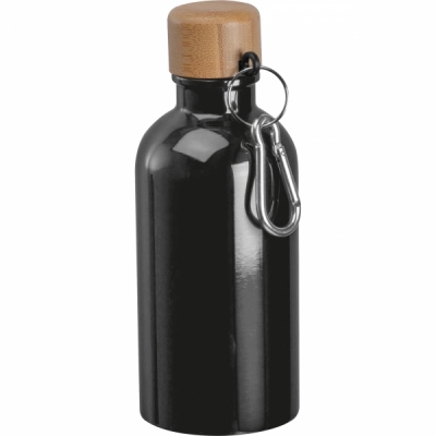 
                                                Stainless steel drinking bottle with carabiner, 400ml
                                                