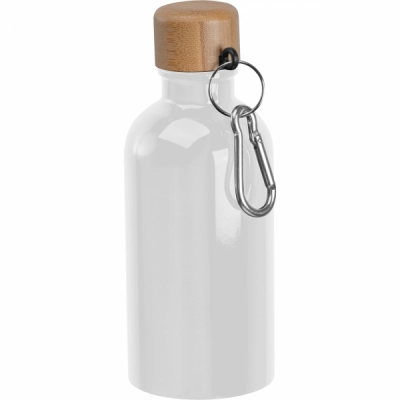 
                                                Stainless steel drinking bottle with carabiner, 400ml
                                                