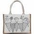 Хлопковая сумка из джута для раскрашивания Хлопковая сумка из джута для раскрашивания