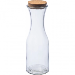 Стеклянный графин с пробковой крышкой