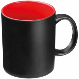 Black mug with colored inside 300 ml