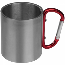 Metal mug with snap hook