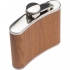 Stainless Steel Hip Flask with wooden Coating Stainless Steel Hip Flask with wooden Coating