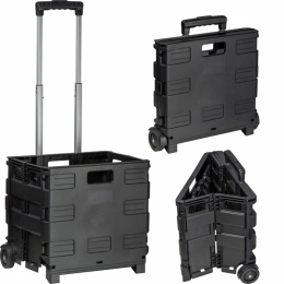 Folding shopping trolley