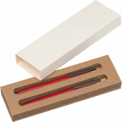 
                                                Metal writing set with pen and mechanical pencil
                                                