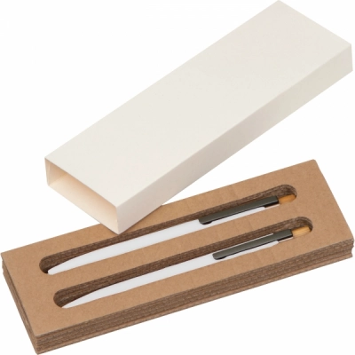 
                                                Metal writing set with pen and mechanical pencil
                                                