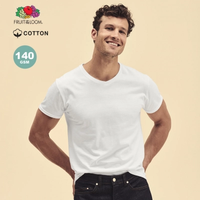 
                                                Adult White T-Shirt Iconic V-Neck
                                                