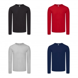 Adult Color T-Shirt Iconic Long Sleeve T