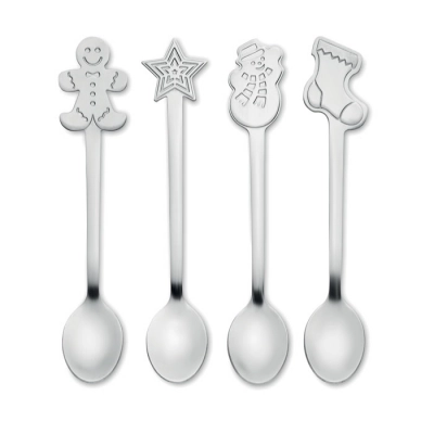 
                                                Set of 4 Christmas tea spoon
                                                