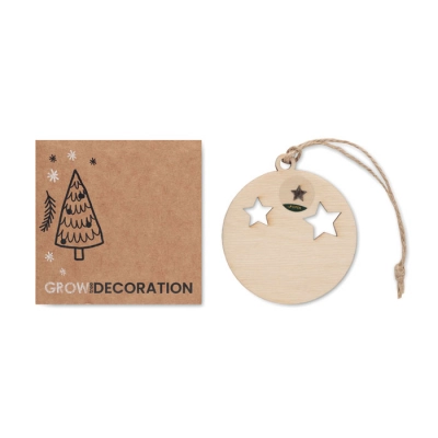 
                                                Wooden bauble shape hanger
                                                
