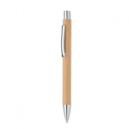 Recycled paper push ball pen