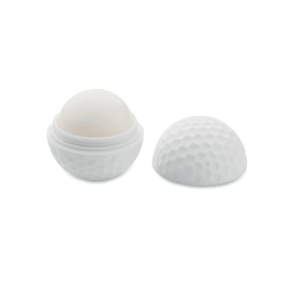 
                                            Lip balm in golf ball shape
                                            