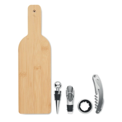 
                                            Bottle shaped wine set
                                            