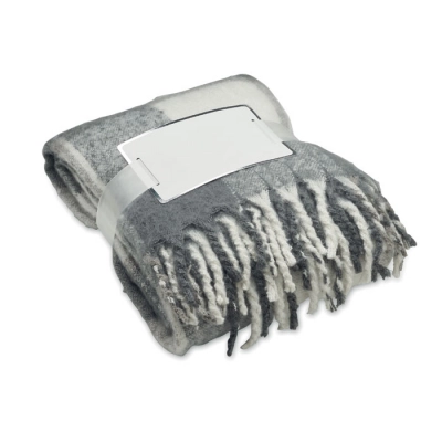 
                                                Chequered mohair blanket
                                                