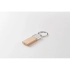 Key ring with rubber wood