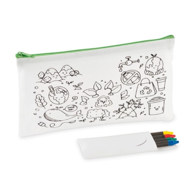 
                                            Pencil case with 4 crayons
                                            