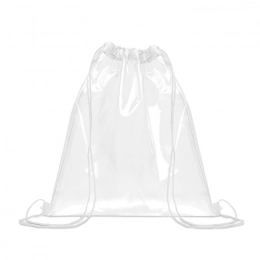 Transparent drawstring bag