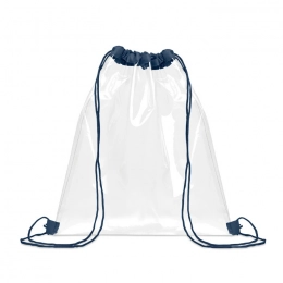 Transparent drawstring bag