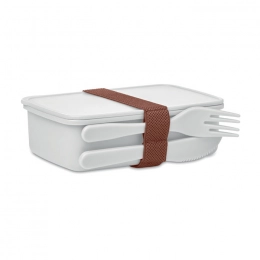 Lunch box with cutlery