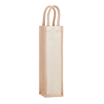 
                                                Jute wine bag for one bottle
                                                