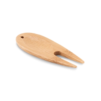 
                                                Bamboo golf divot tool
                                                
