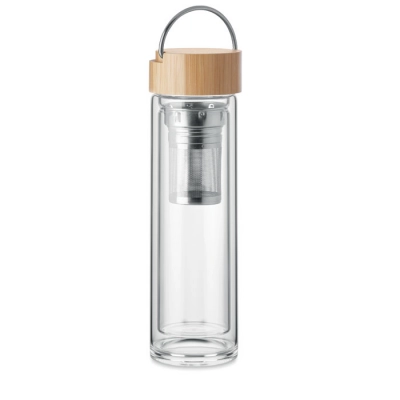 
                                                Double wall glass bottle 400ml
                                                