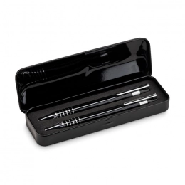 Set of pens in a case