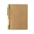 Recycled notebook with pen