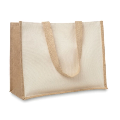 
                                                Jute and canvas shopping bag
                                                