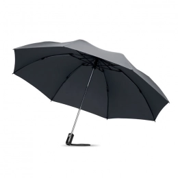Folding reversible umbrella
