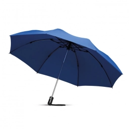 Folding reversible umbrella