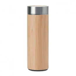 Bamboo decorated thermos