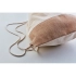 Drawstring bag w/ jute details