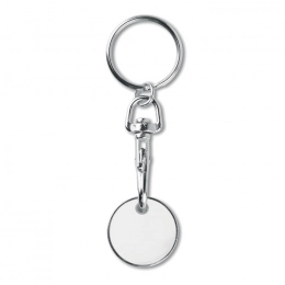 Euro coin keychain