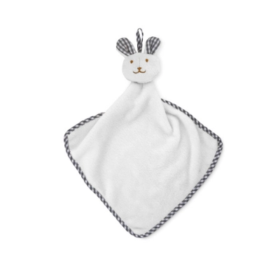 
                                            Plush rabbit design baby towel
                                            