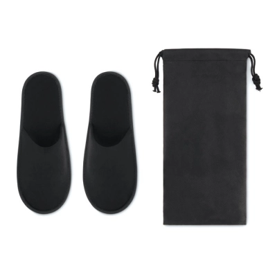 
                                            Pair of slippers in pouch
                                            