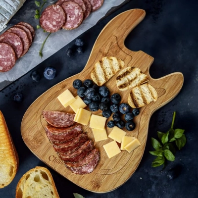 
                                                Guitar Cutting Board
                                                