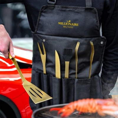 
                                            Фартук с инструментами для барбекю Миллионер
                                            