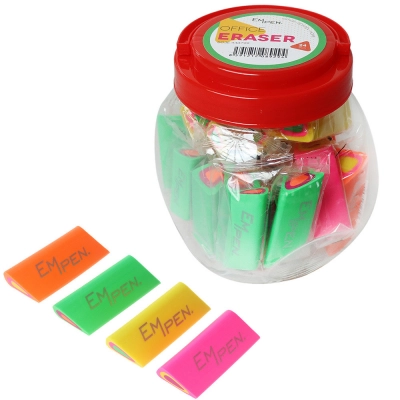 
                                                Разноцветные ластики Gummi в коробке с ручкой
                                                