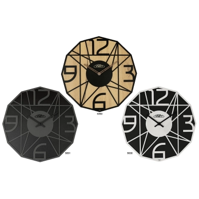 
                                            PRIM Glamorous Design wooden wall clock
                                            