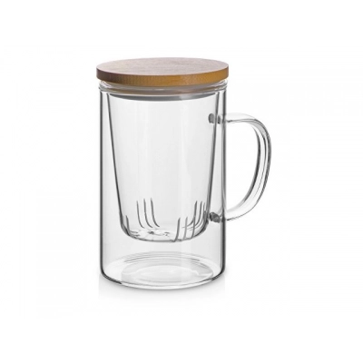 
                                                Glass teapot with infuser 