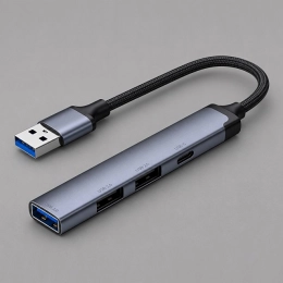 USB-хаб USB-A 3.0 + 2xUSB-A 2.0 + USB-C