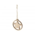 Wooden star-shaped pendant 