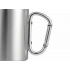 Steel mug with carabiner handle 