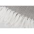 Acrylic blanket with white tassels 