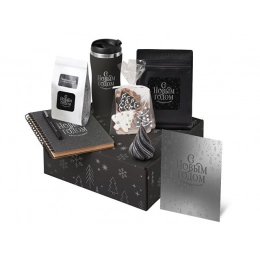 Подарочный набор «Re:Charge» с термокружкой, кофе и блокнотом